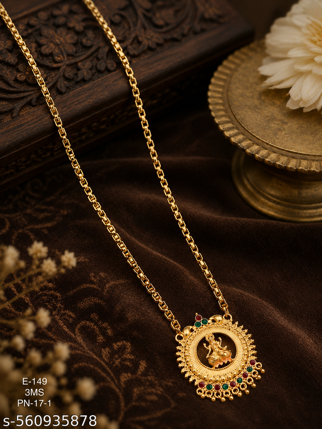 FANCHY GOLDAN PLATED SPRING SER MANGALSUTRA FOR WUMAN