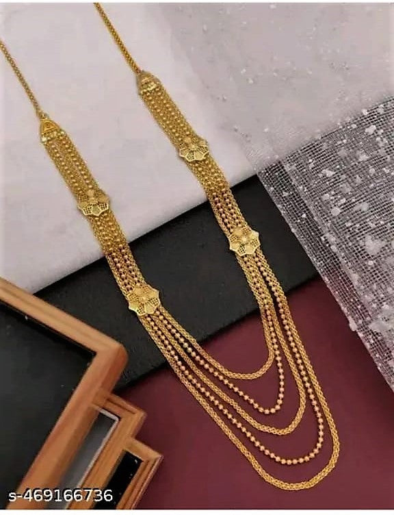 Women JewelleryNecklaces & ChainsGold-Plated Mala Necklace